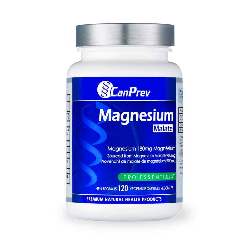 CanPrev Magnesium Malate - 120 Vegetable Caps