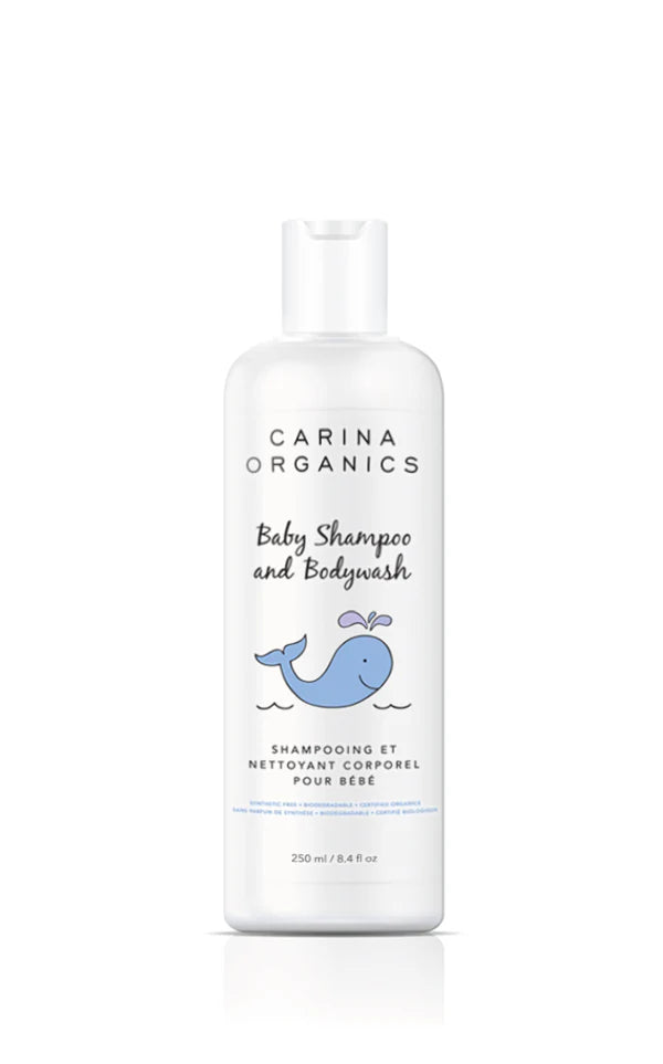 Carina Organics Baby Shampoo & Body Wash –  Scented - 250 mL