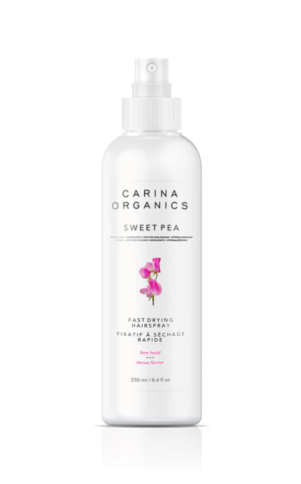 Carina Organics Fast Drying Hairspray – Sweet Pea - 250 mL