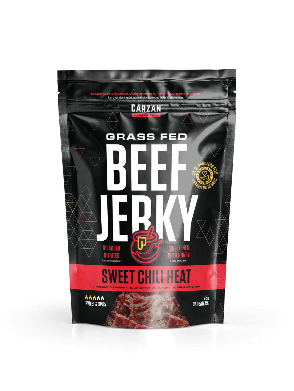 Carzan Sweet Chili Heat Beef Jerky – 75 g
