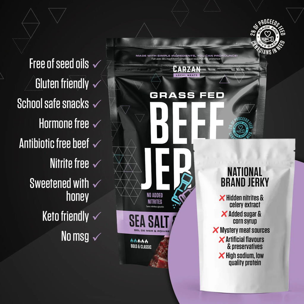 Carzan Sea Salt And Black Pepper Beef Jerky – 75 g
