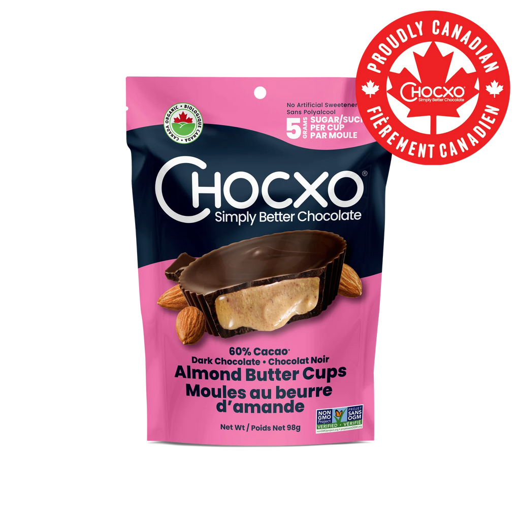 ChocXO Dark Chocolate Almond Butter Cups – 98 g