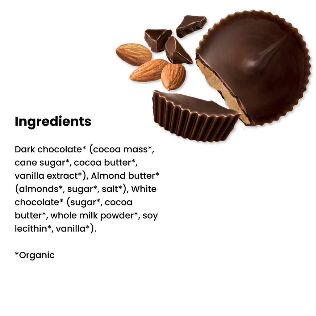 ChocXO Dark Chocolate Almond Butter Cups – 98 g