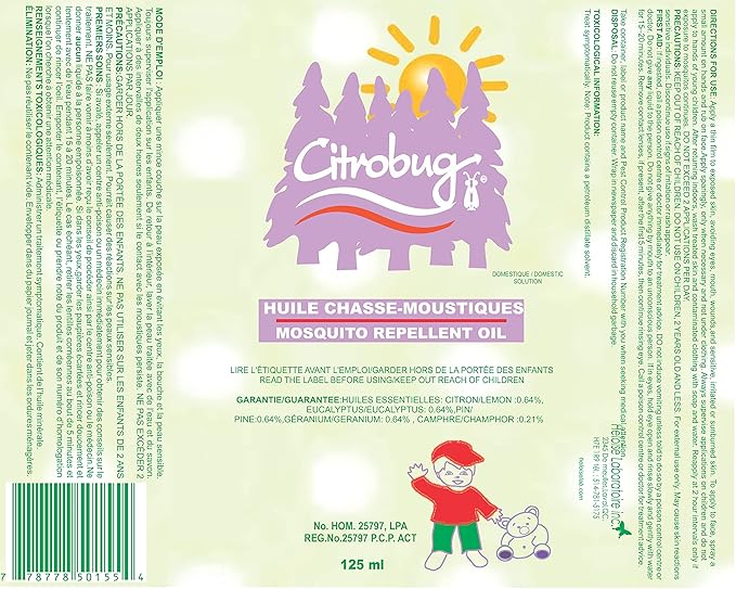 Citrobug Mosquito Repellent Oil For Kids – 125 mL