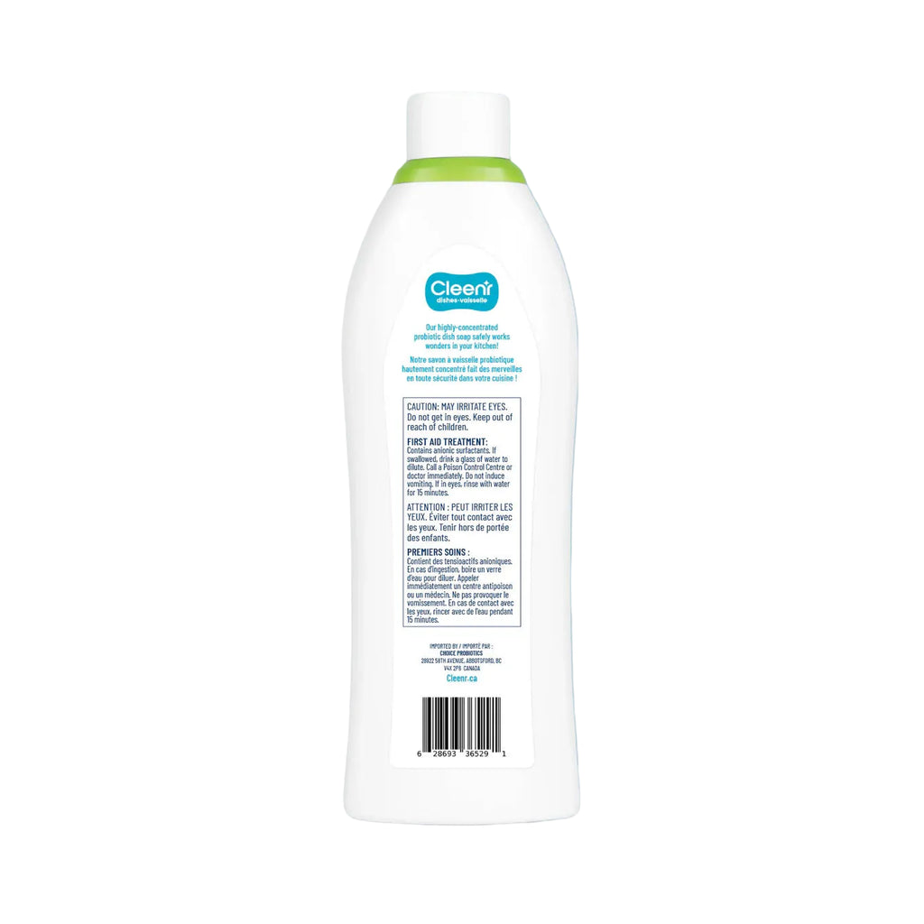 Cleenr Probiotic Dish Soap – 750 mL