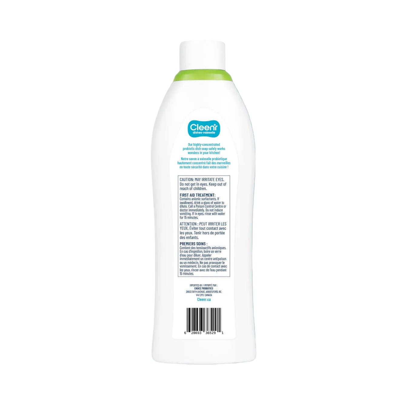Cleenr Probiotic Dish Soap – 750 mL