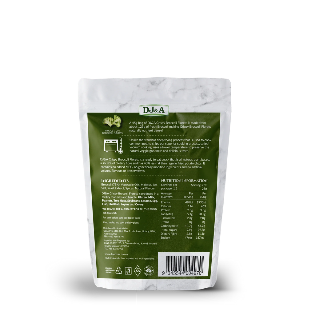 DJ&A Crispy Broccoli Florets – 45g