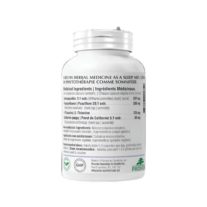 Supplement bottle with label on a white background