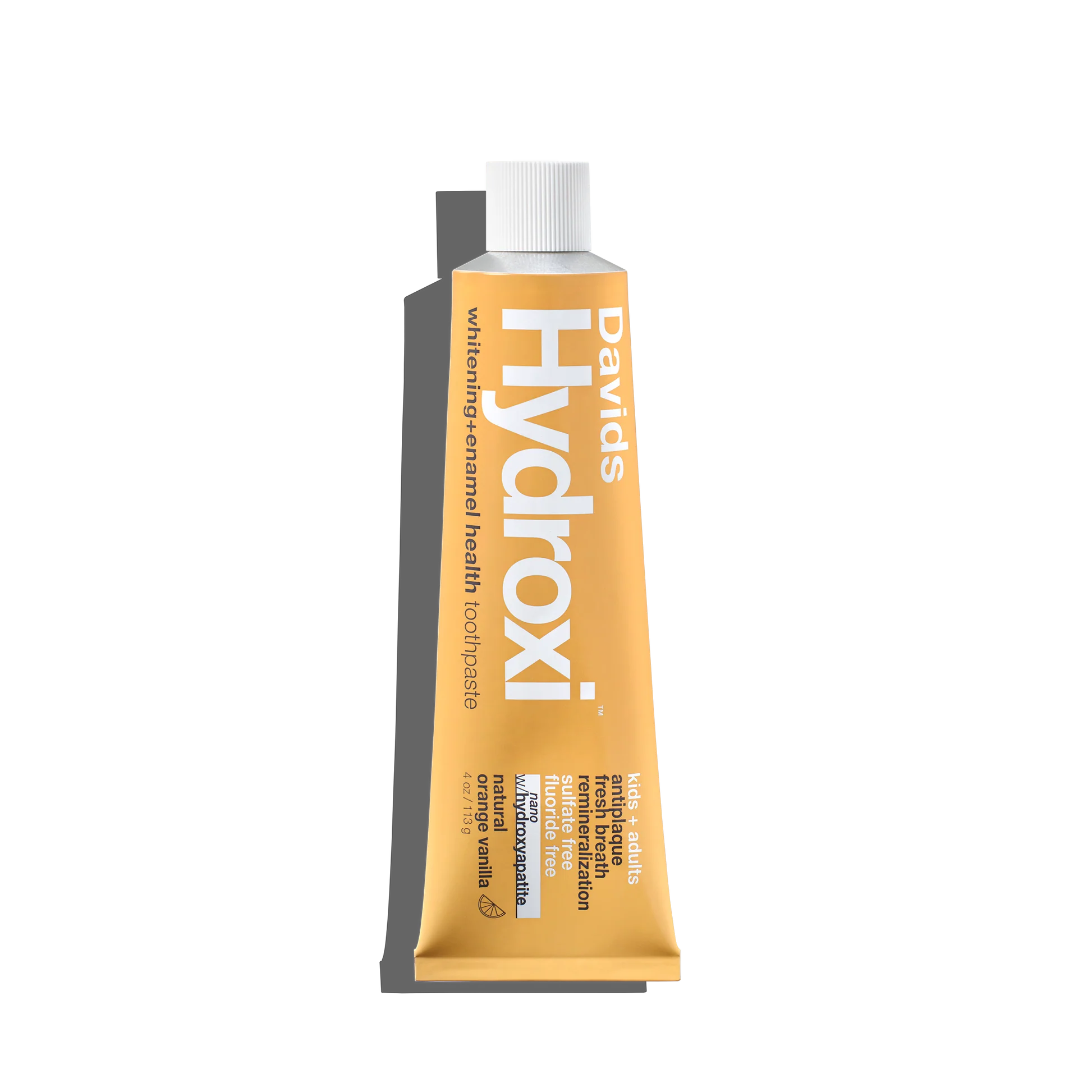 Davids Kids/Adults Premium Toothpaste With Hydroxyapatite Orange Vanilla – 113 g