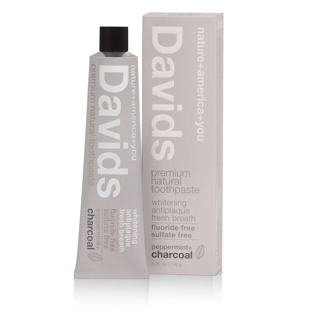 Davids Peppermint Charcoal Premium Natural Toothpaste – 149 g