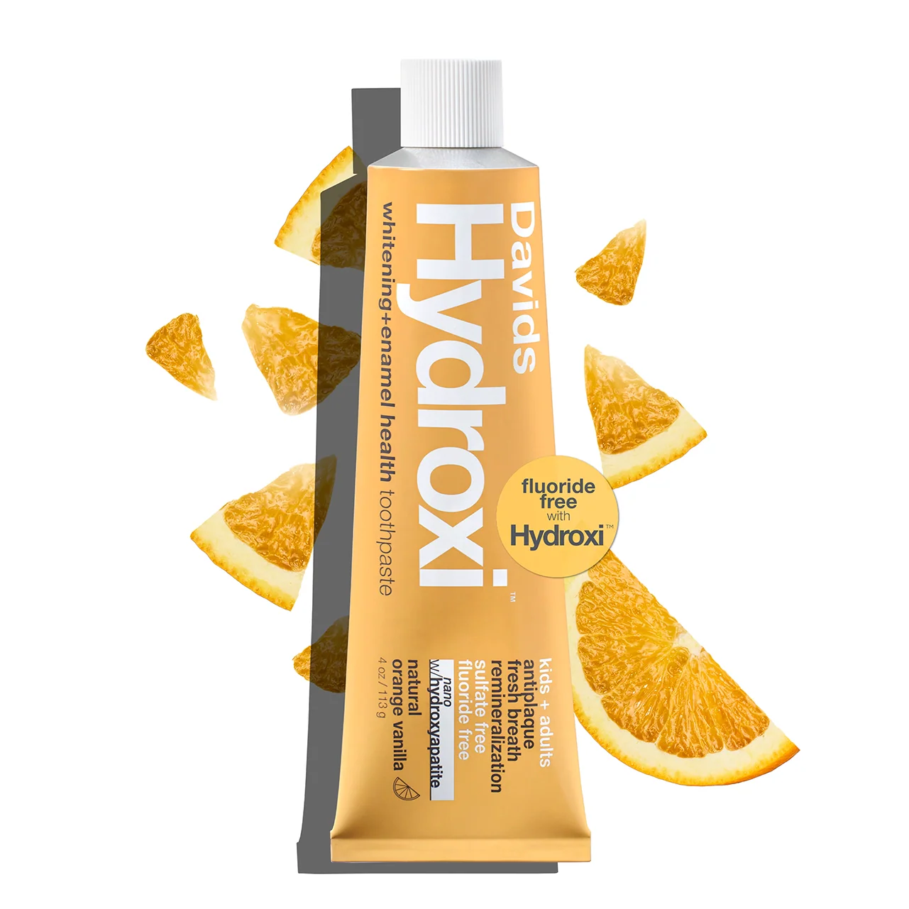 Davids Kids/Adults Premium Toothpaste With Hydroxyapatite Orange Vanilla – 113 g