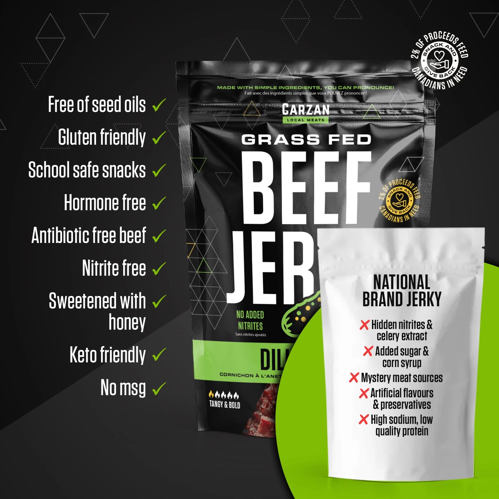 Cazan Dill Pickle Beef Jerky – 70 g