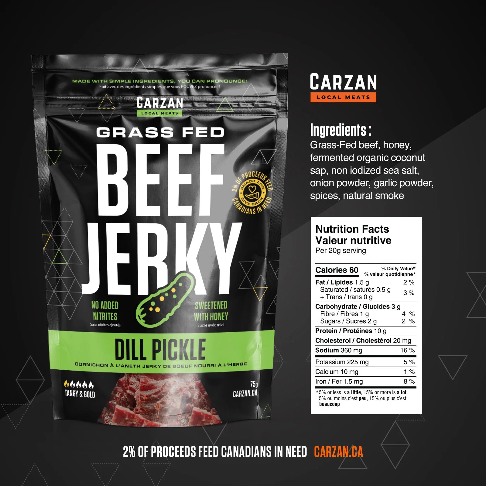 Cazan Dill Pickle Beef Jerky – 70 g