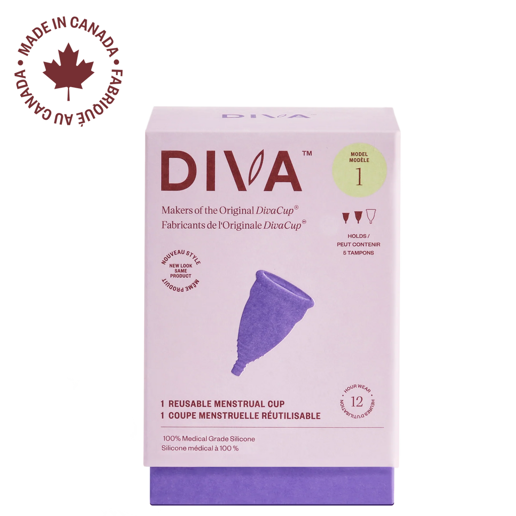DivaCup Model 1 Menstrual Cup – 26 mL