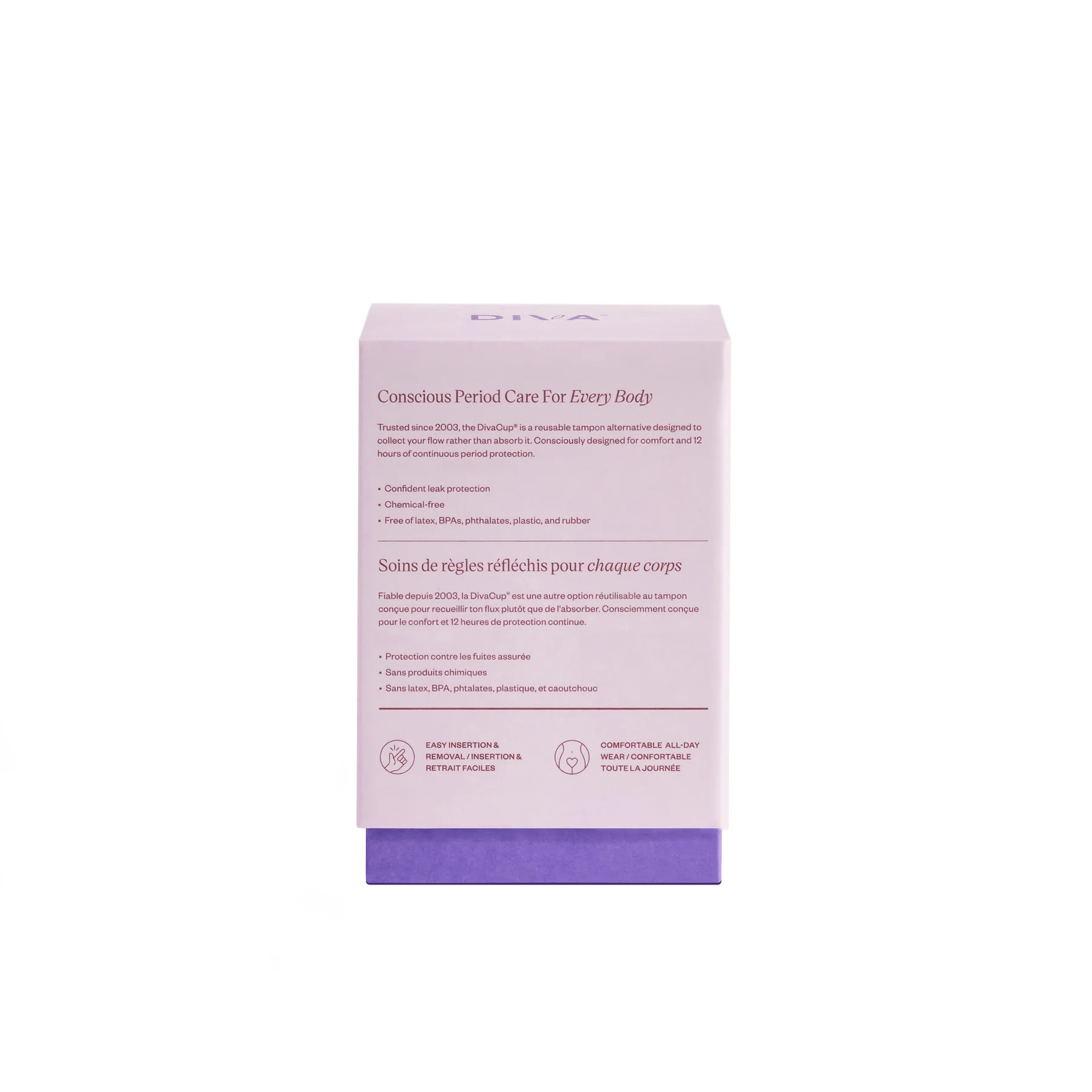 DivaCup Model 0 Menstrual Cup – 22 mL