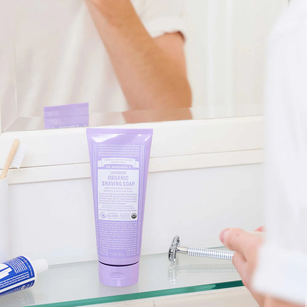 Dr. Bronner’s Lavender Organic Shaving Soap – 207 mL