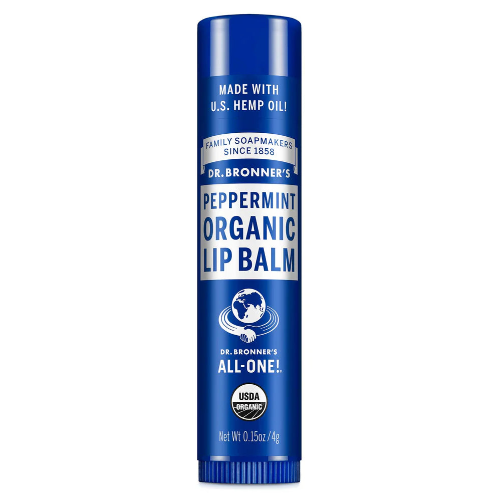 Dr. Bronner’s Naked Organic Lip Balm – Peppermint - 4 g