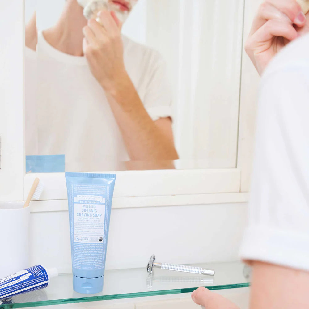 Dr. Bronner’s Unscented Organic Shaving Soap – 207 mL