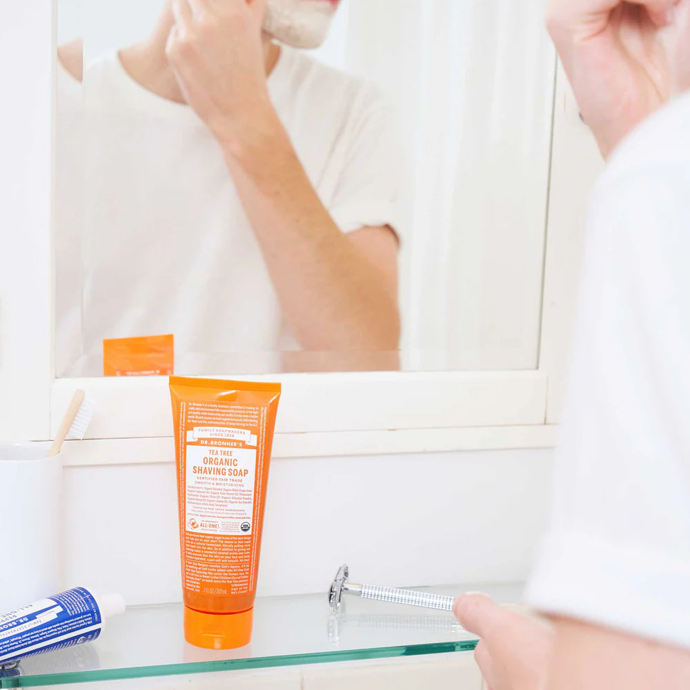 Dr. Bronner’s Tea Tree Organic Shaving Soap – 207 mL