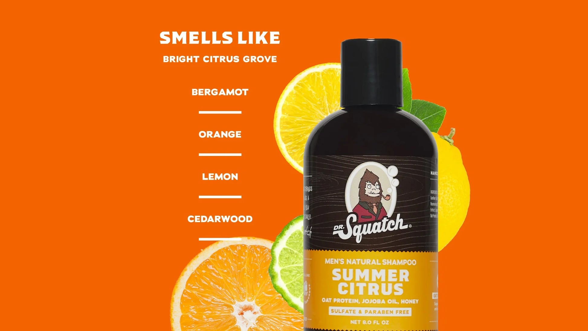Dr. Squatch Summer Citrus Shampoo – 12 oz