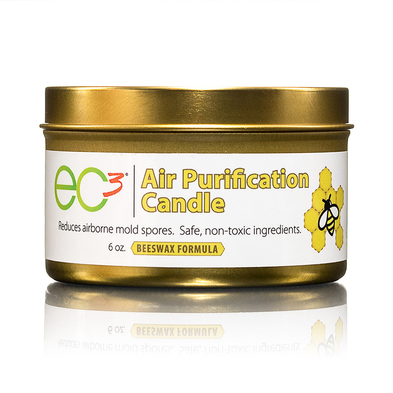 EC3 Air Purification Candle Beeswax Formula – 6 OZ