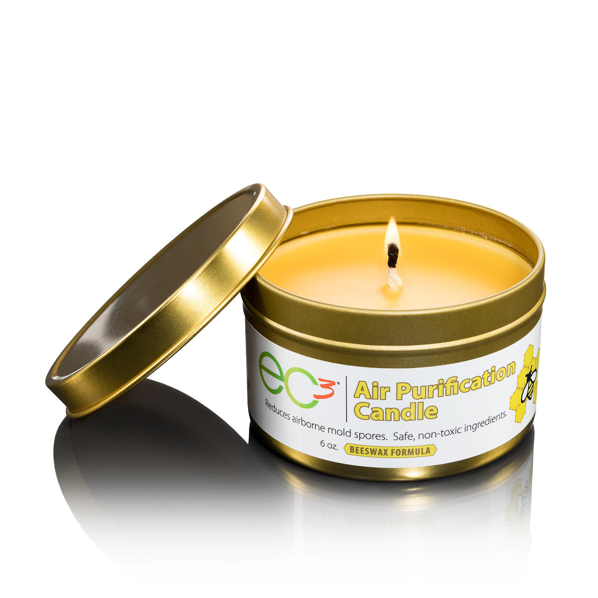 EC3 Air Purification Candle Beeswax Formula – 6 OZ