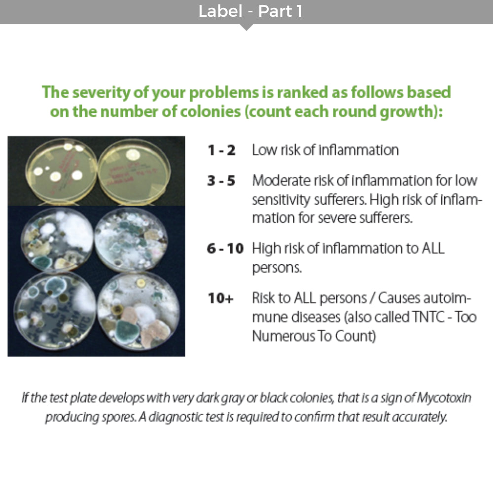 EC3 Mold Screening Test Kit – 6 Test Plates