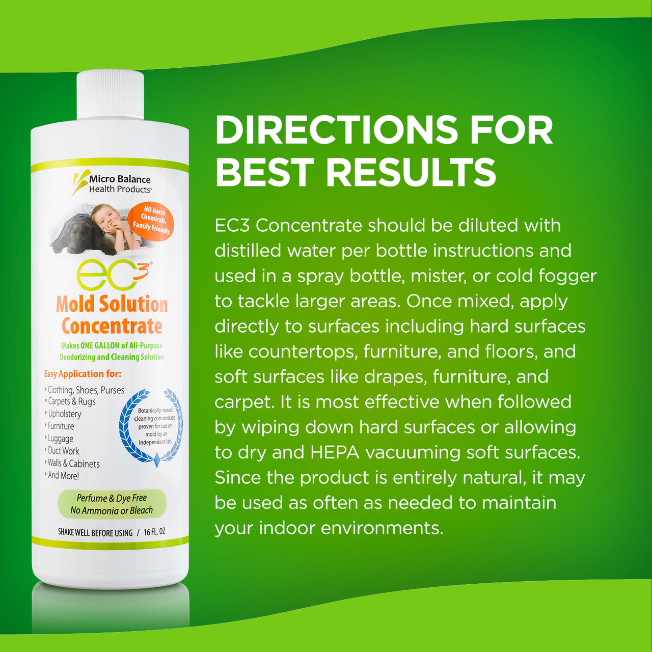 EC3 Mold Solution Concentrate – 16 fl oz