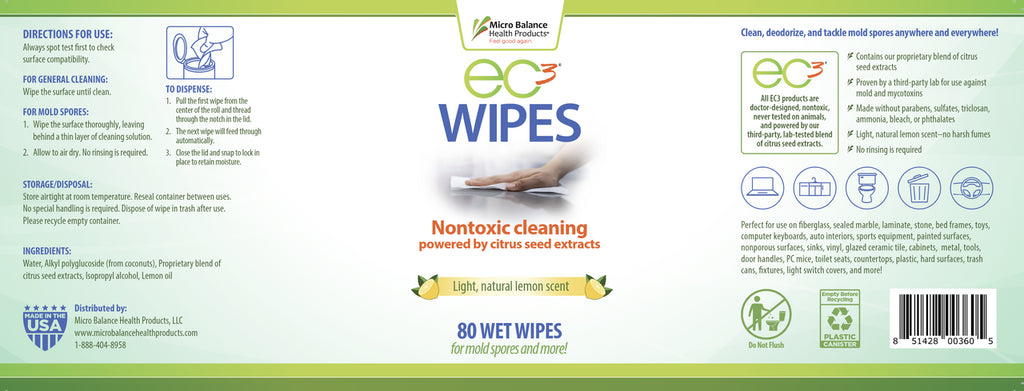 EC3 Mold Solution Wipes – 50 Wipes
