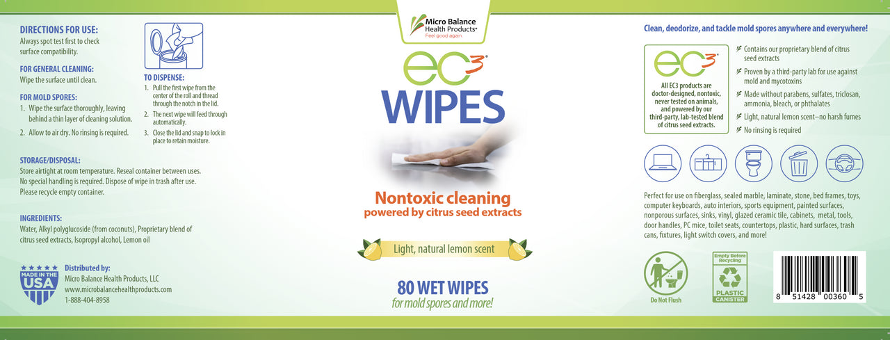 EC3 Mold Solution Wipes – 50 Wipes