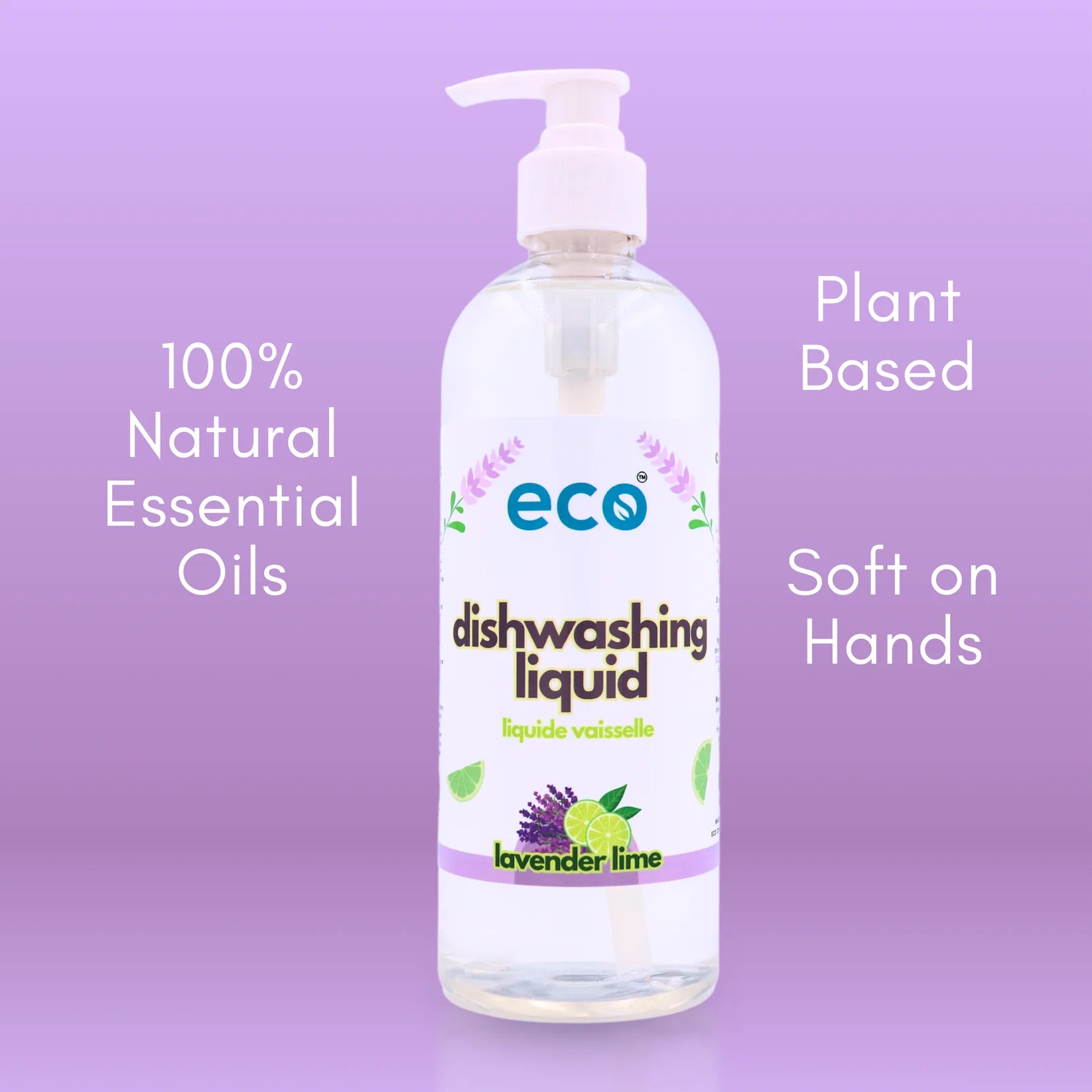 Eco Company Dishwashing Liquid Lavender Lime – 500 mL