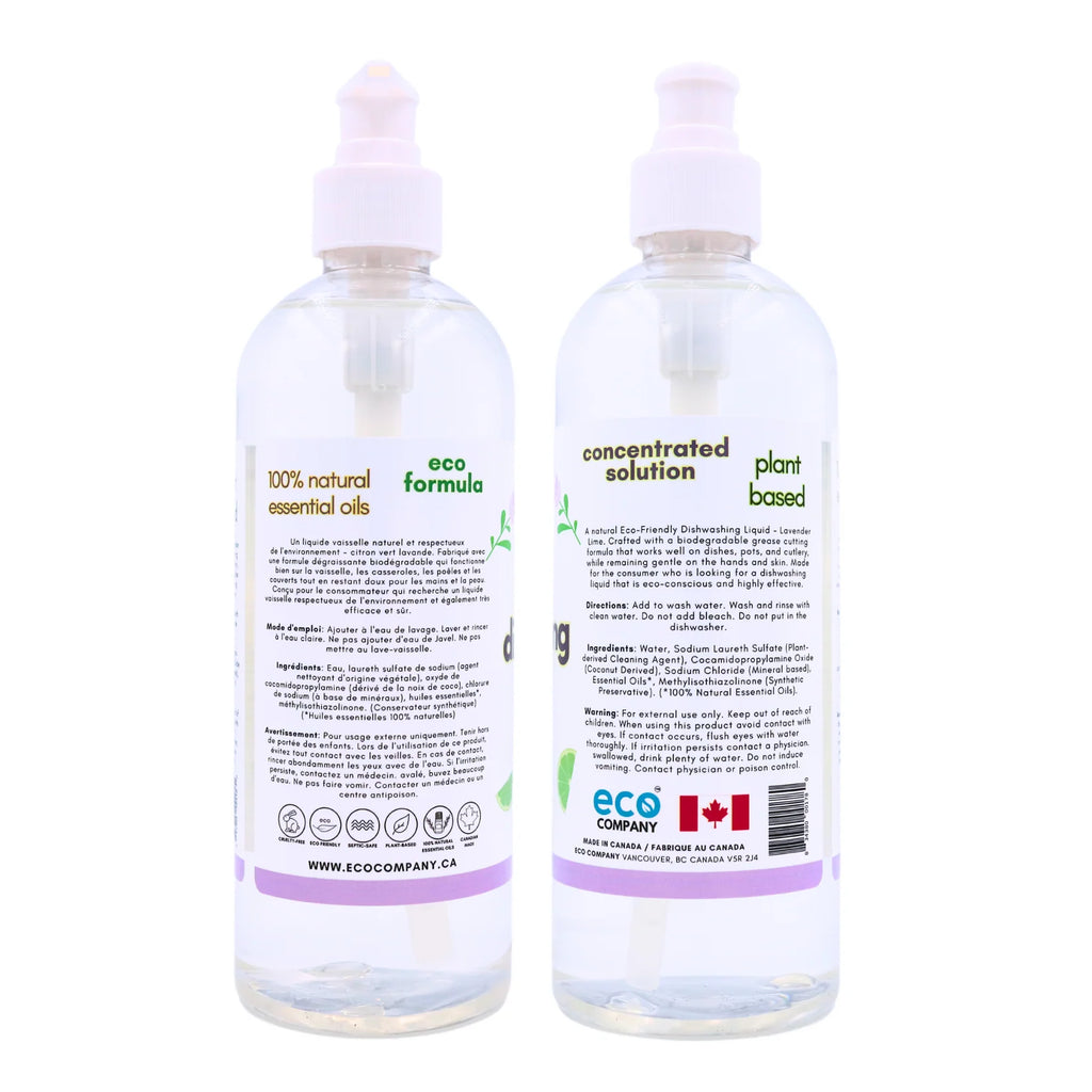 Eco Company Dishwashing Liquid Lavender Lime – 500 mL