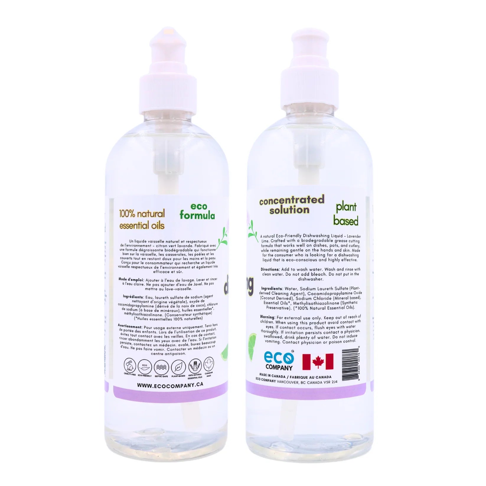 Eco Company Dishwashing Liquid Lavender Lime – 500 mL