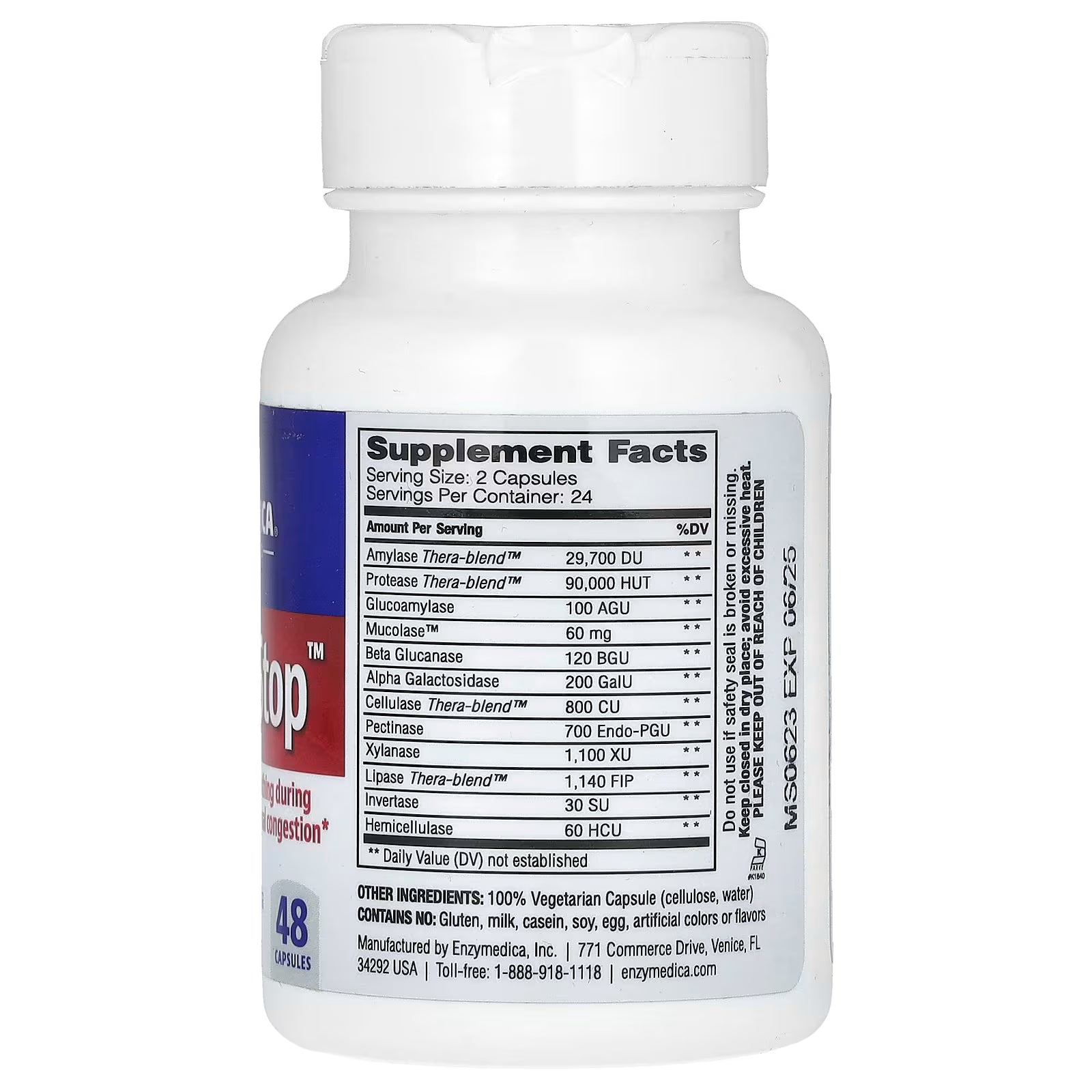 Enzymedia MucoStop - 48 Capsules