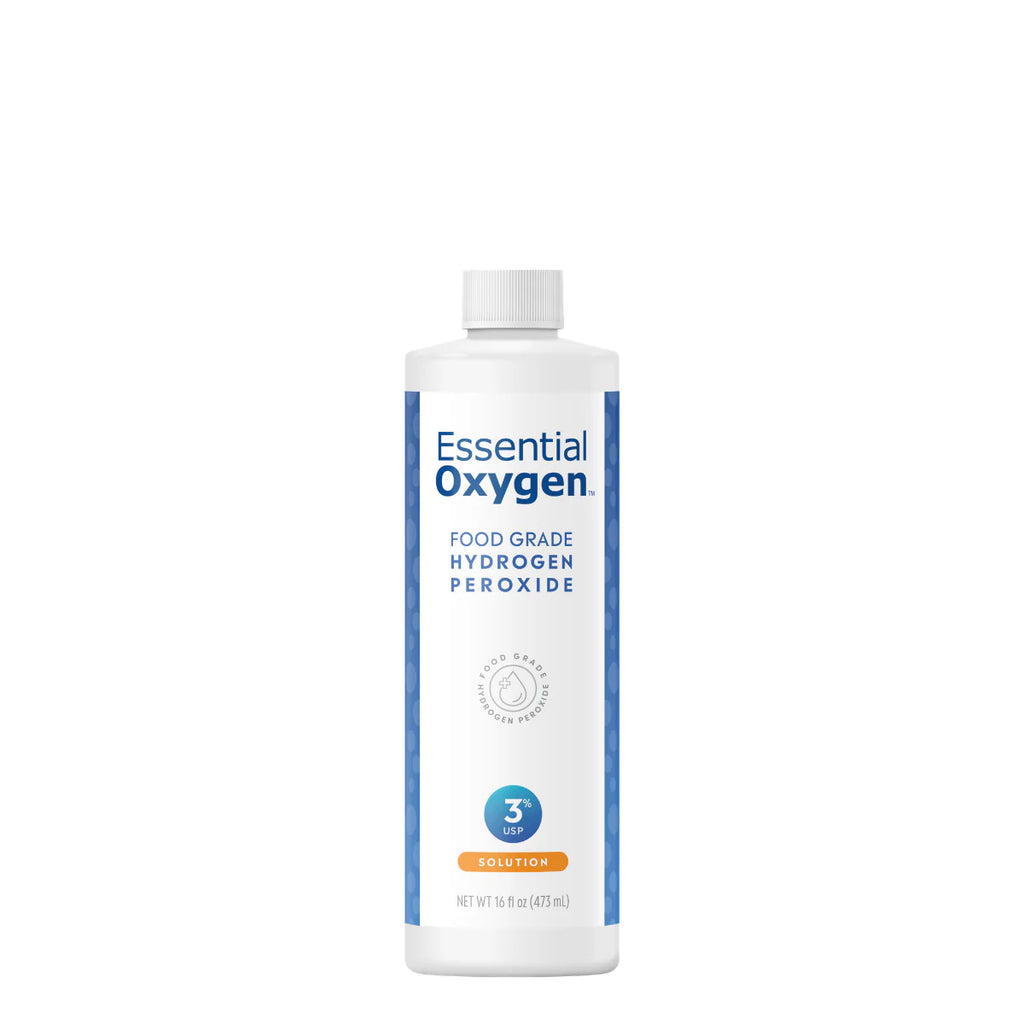 Essential Oxygen Food Grade Hydrogen Peroxide 3% – 473 mL
