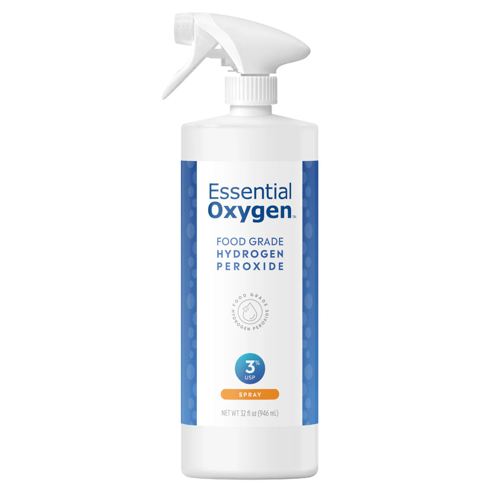 Essential Oxygen Food Grade Hydrogen Peroxide Spray 3% – 946 mL