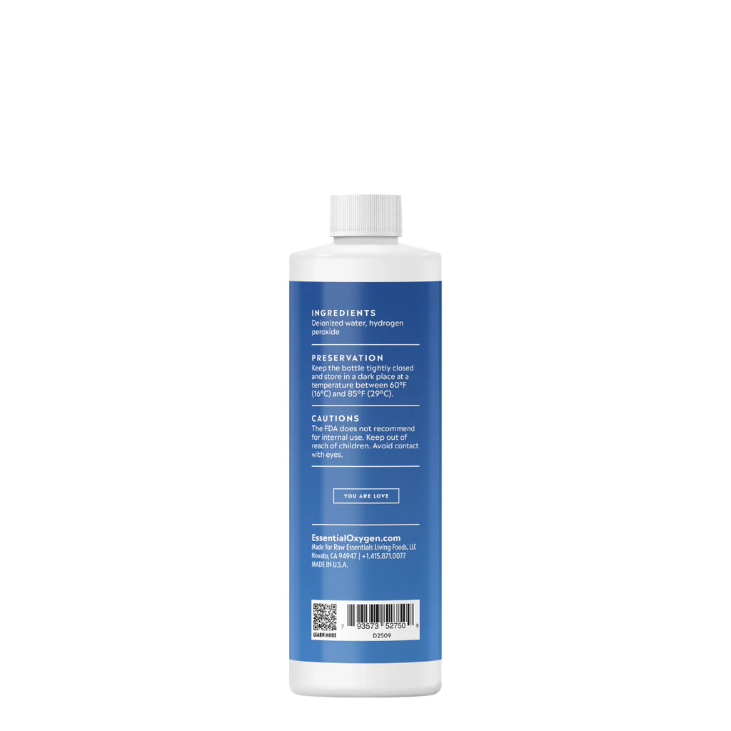 Essential Oxygen Food Grade Hydrogen Peroxide 3% – 473 mL