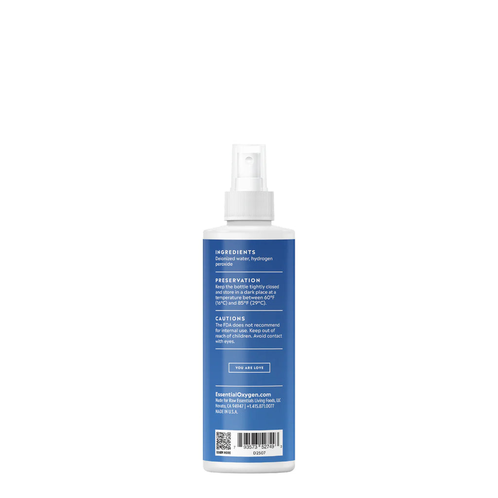 Essential Oxygen Food Grade Hydrogen Peroxide Spray 3% – 237 mL