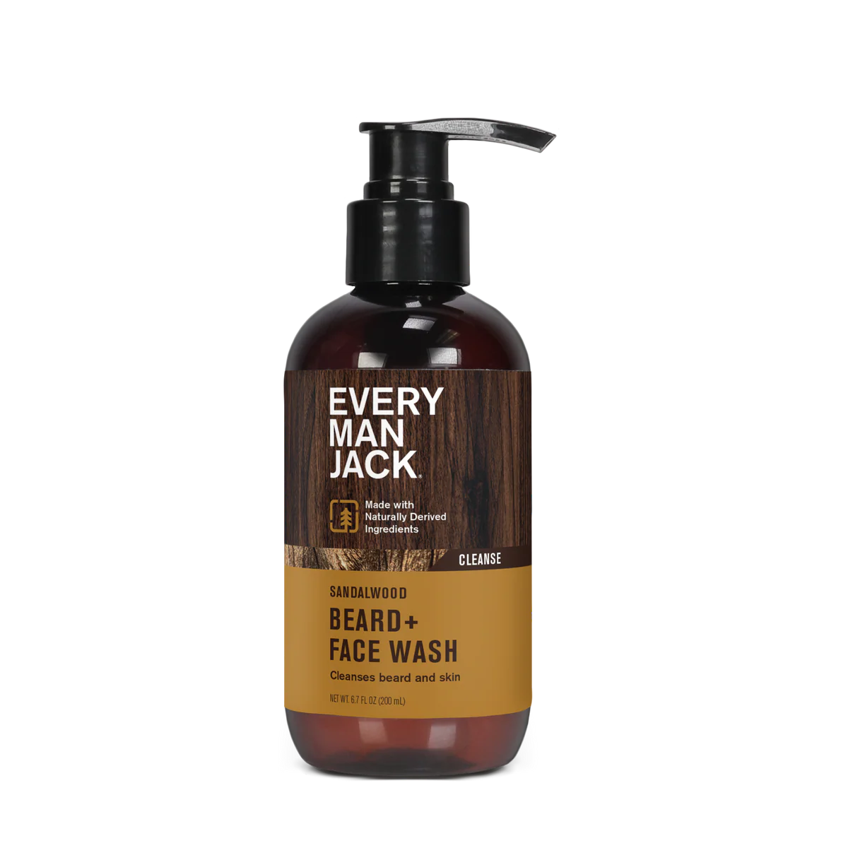 Every Man Jack Beard + Face Wash – Sandalwood - 200 mL