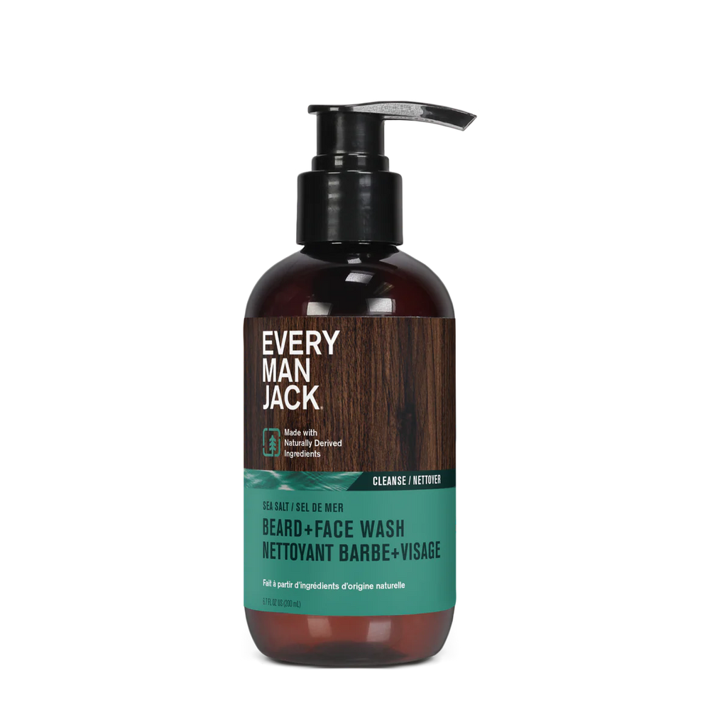 Every Man Jack Beard + Face Wash – Sea Salt - 200 mL