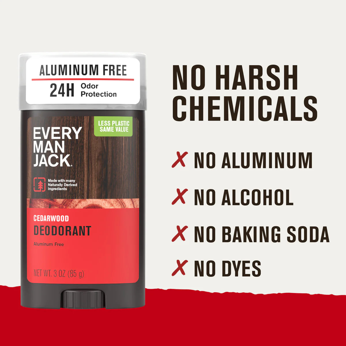 Every Man Jack Deodorant – Cedarwood - 85 g