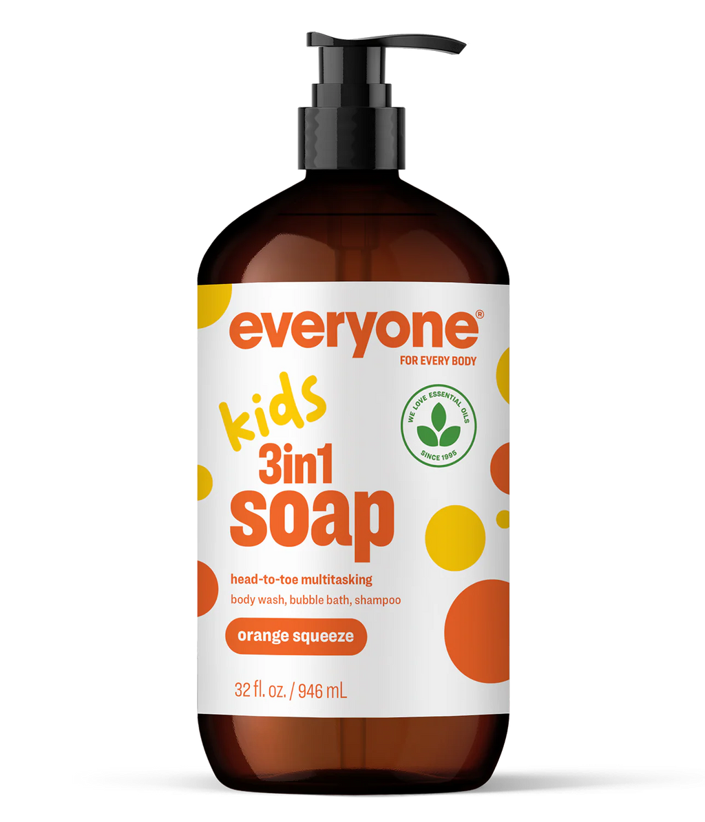 Everyone Orange Squeeze Kids 3-in-1 Soap – 946 mL