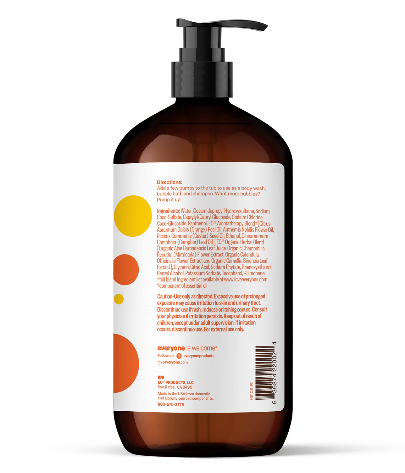 Everyone Orange Squeeze Kids 3-in-1 Soap – 946 mL