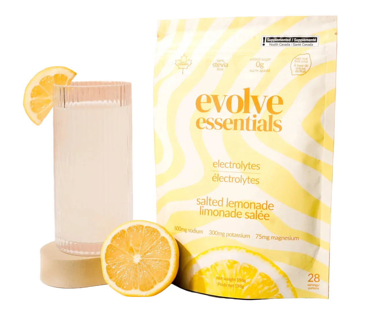 Evolve Essentials Salted Lemonade Electrolytes – 28 Servings