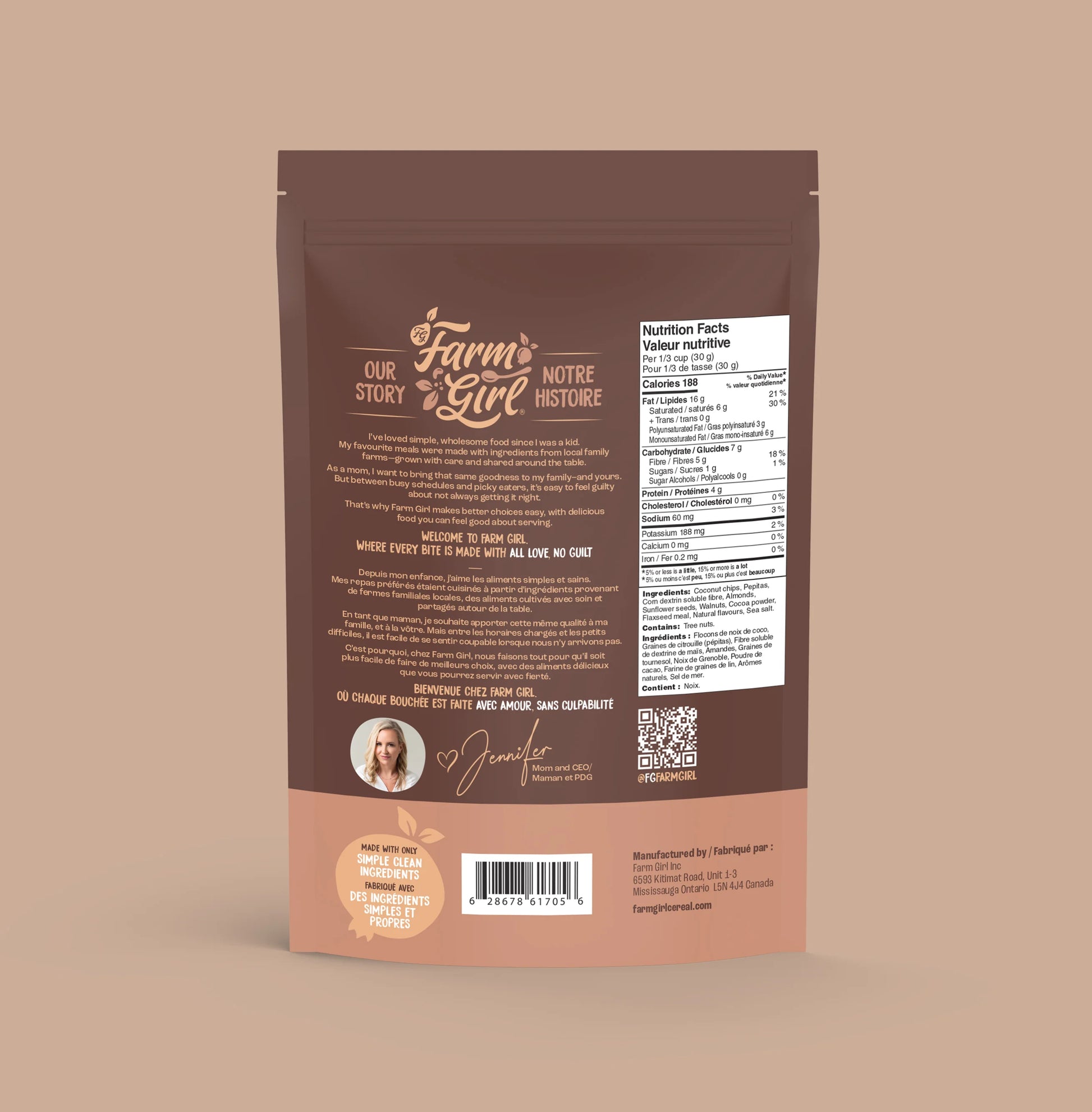 Farm Girl Chocolate Granola – 300 g