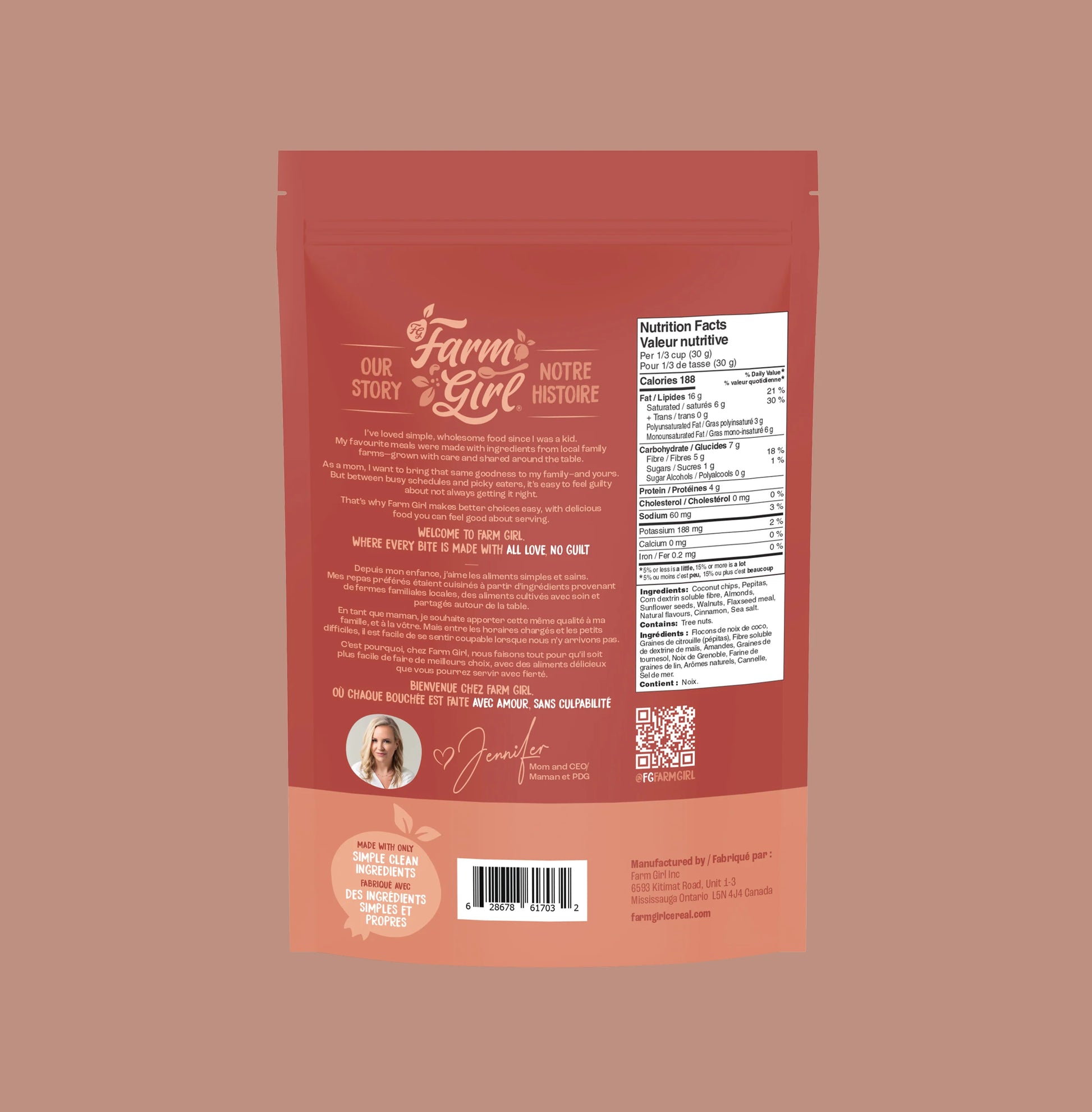 Farm Girl Cinnamon Maple Granola – 300 g