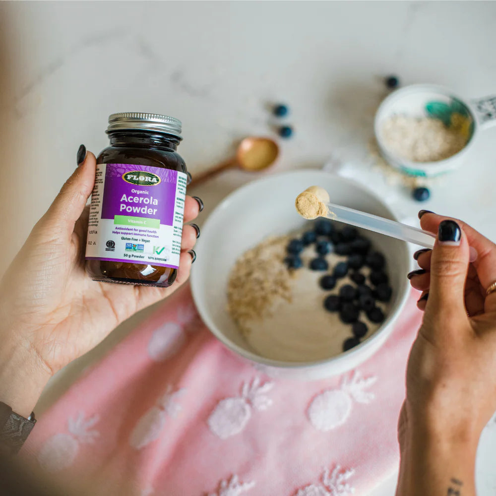 Flora Acerola Natural Vitamin C Powder - 50 g Powder