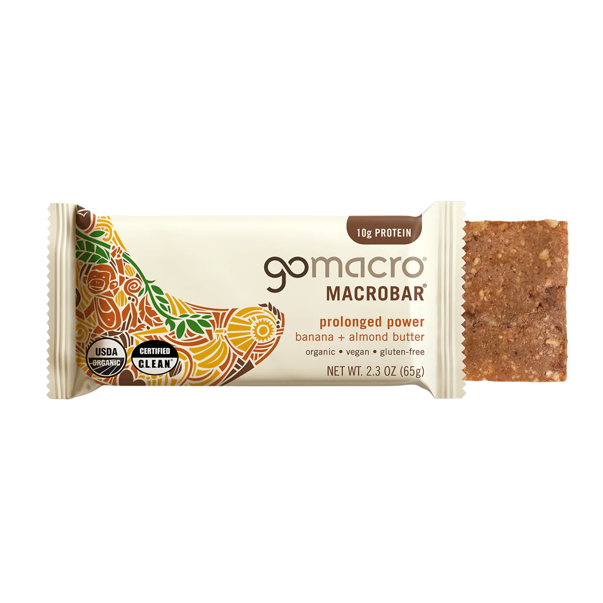 GoMacro Banana + Almond Butter MacroBar – 65g Bar