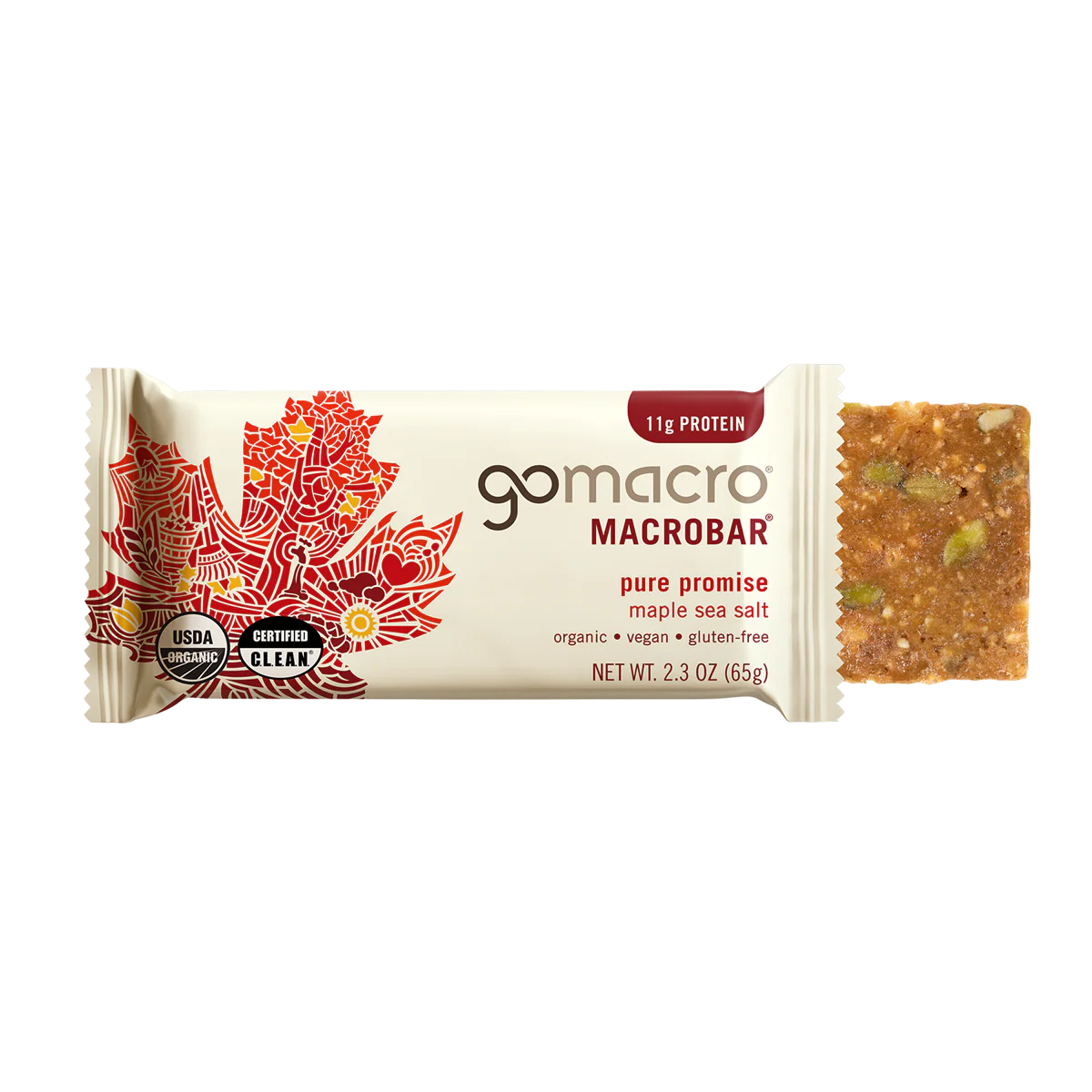GoMacro Maple Sea Salt MacroBar – 65g Bar