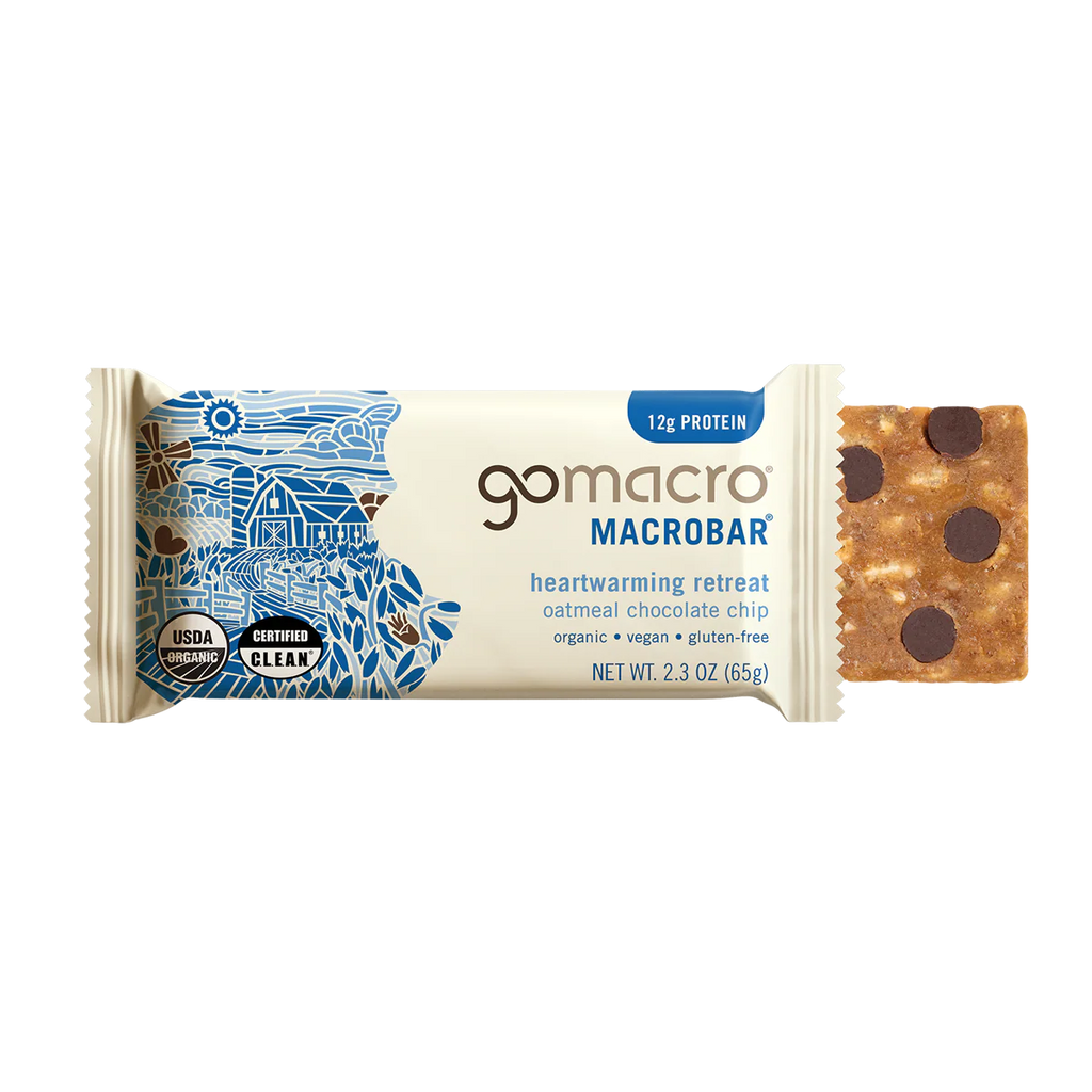GoMacro Oatmeal Chocolate Chip MacroBar – 65g Bar